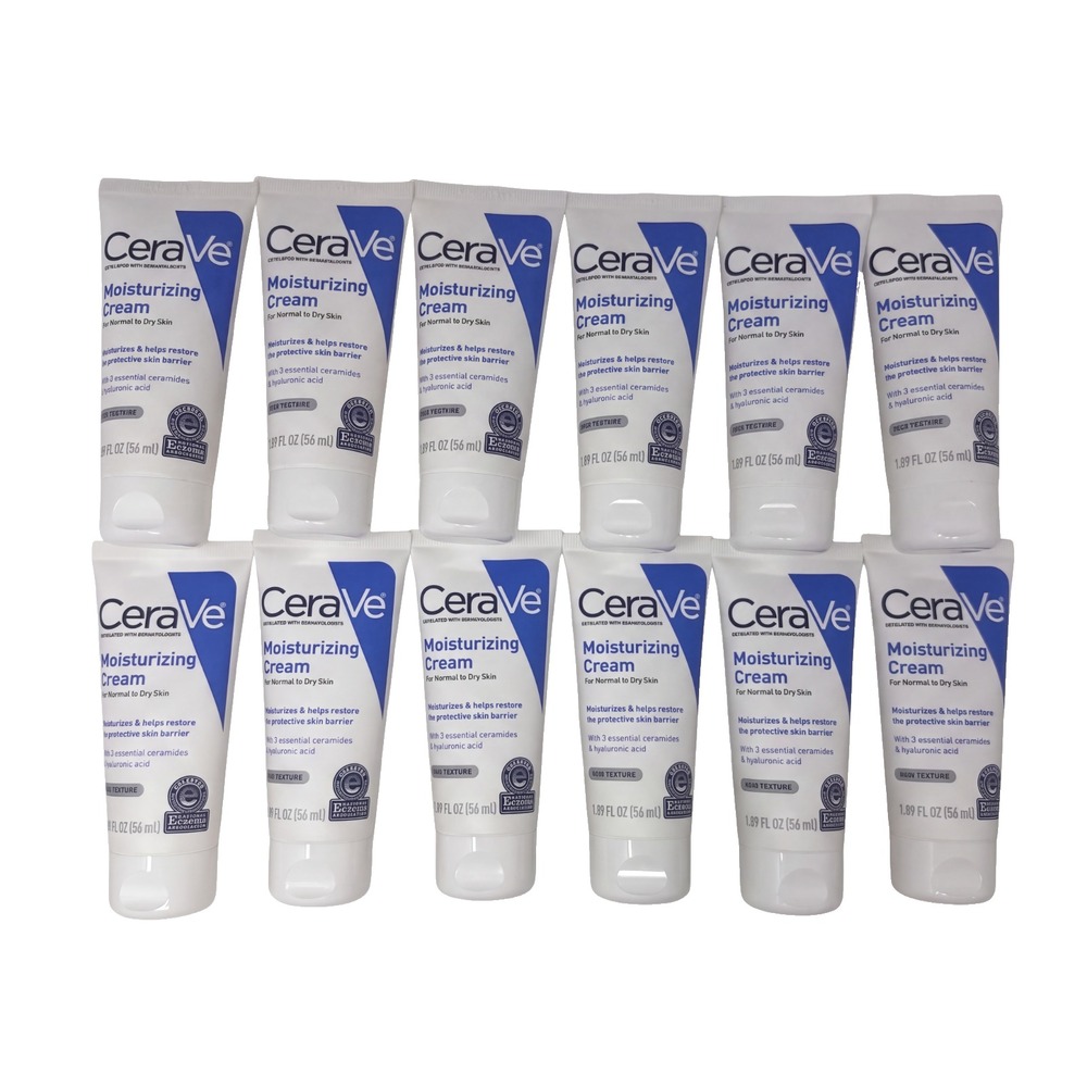 12 Pack | CeraVe Normal to Dry Skin Body Moisturizing Cream, 1.89 fl oz